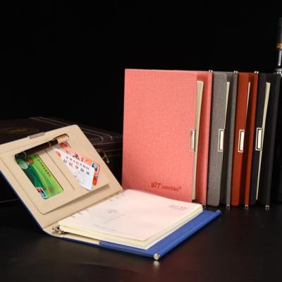 China Wholesale Eco-Friendly Organizer Diary Business Notebook Desk For Man Loose Leaf A5 A6 Planner Custom Enrolls PU Leather Binding Notebooks for sale