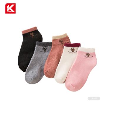 China KT3- D009 Unisex Sweat-absorbent Ankle Socks Ladies Short Socks Cotton Socks Women for sale