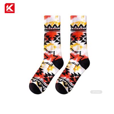 China KT3- N039 Tie Dye Sports Wholesale Socks Tie To Die Wholesale Socks for sale