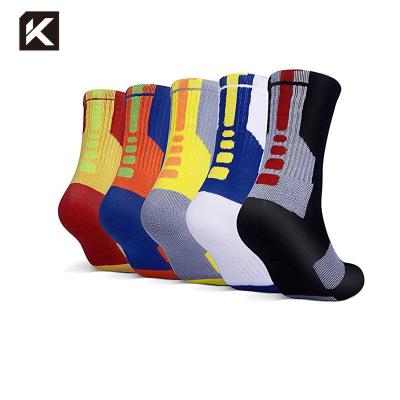 China KT3-A182 Crew Socks Athletic Sports Crew Socks for sale