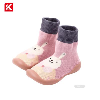 China KT3- I080 Kids Antibacterial Rubber Sole Socks Kids Shoe Rubber Sole Socks for sale