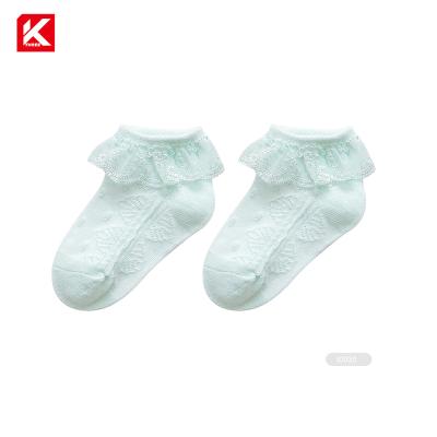 China KT3- I0133 Antibacterial Baby Socks Infant Toddler Ruched Ruffle Socks for sale