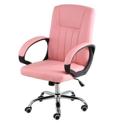 China Factory Product Pink Mesh Adjustable Home Office Task Chair Swivel Rolling Office Office Chair Lady Office Ergonomic Rotation Chair for sale