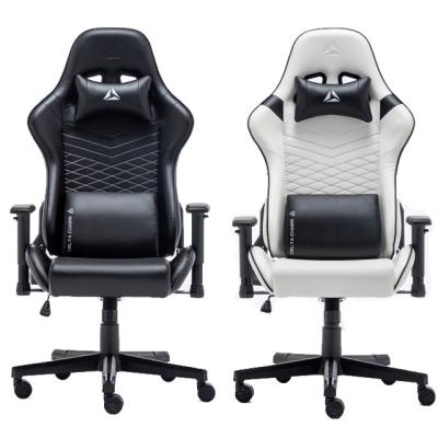 China Free Sample (Height)Adjustable PC Racing Reclining Leather Gaming Chair Led By Silla Cadeira Game Gamer Computer Dropshipping With Footstool for sale