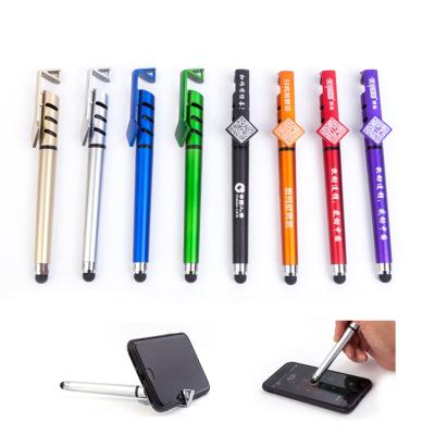 China Promotional Mobile Phone Stand Touch Screen Ball Pen Logo Customized for sale