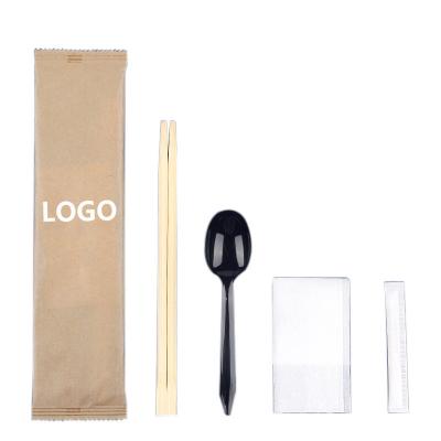 China Promotional Bamboo Disposable Chopsticks Sets Logo Customized for sale