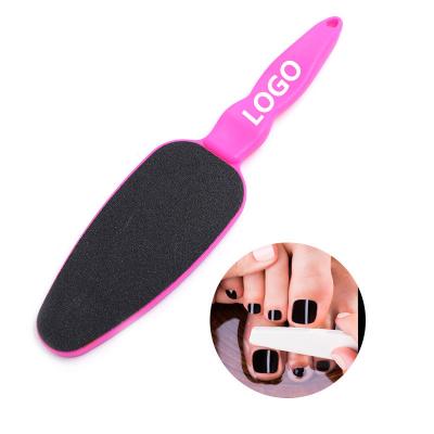 China Promotional Pink Double Side Nail Polishing Nail File Logo Customized for sale