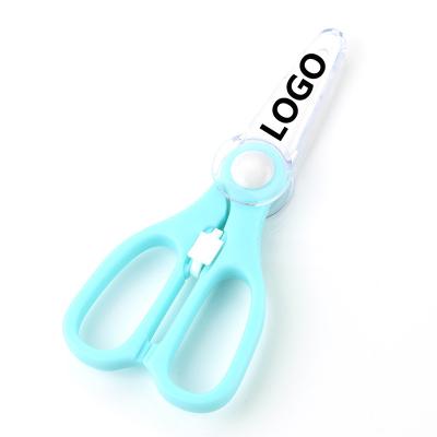 China Safety Ceramic Baby Food Scissors Gift Logo Customized Kitchen Supplies for sale