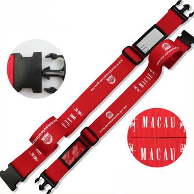 China Promotional Luggage Bandage 5*180cm Dacron Logo Customized Lanyard for sale