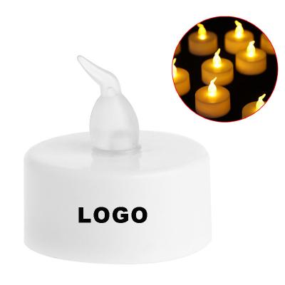 China Bar Products Promotional LED Electronic Candle  Dia 3.7*5.4cm PP Logo Customized for sale