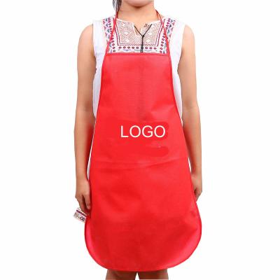 China Cheap Non Woven Waterproof Apron Advertising Apron Logo Customized for sale