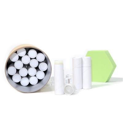 China Biodegradable Customized Eco Friendly Lip Balm Paper Cute Tube Round Lip Gloss Tubes Paper Tube For Lip Balm And Lipstick Packaging Box for sale