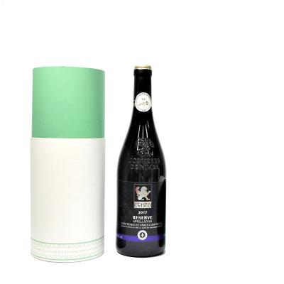 China Wine Paper Packaging Beverage Glass Bottles Tin Cans Tubes Champagne Whiskey Round Kraft Paper Biodegradable Cardboard Custom Container for sale