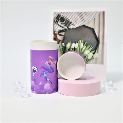 China Eco-friendly Biodegradable Cardboard Custom Cylinder Round Tube Package Gift Packaging Box For Personal Health Care Soft Menstrual Cup for sale