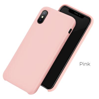 China Wonderful Microfiber Hoco Feel Silicone Phone Case For IPhoneX/XS/XS max for sale