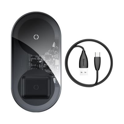 China Qi Radio Charging Hot Selling 2 Single In 1 Wireless Charger 18W Max For Phones +Pods for sale