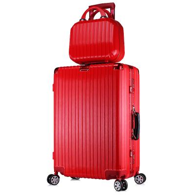 China Portable Carry On Suitca High Quality Waterproof Luggage Trolley Case 4 Wheels Hard Shell ABS+PC Travel Digital Security Hard Luggage Lock Code for sale