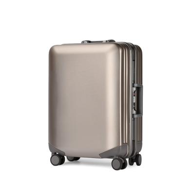 China Custom Fashion Business Set Travel Luggage Set ABS Frame Trolley Suitcase ABS Frame Trolley Case Colorful Aluminum Hardshell Lightweight Carry On Suitcase for sale