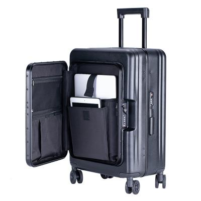 China High Quality Rolling Roller Trolley Soft Bag Travel High Quality Cabin Case PC Cabin Suitcase Luggage Set Luggage Moving Case for sale