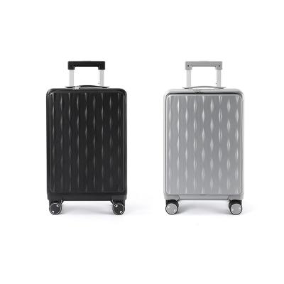 China New 20 inch aluminum view travel carryon lightweight PC luggage trolley case fashion carryon luggage with laptop bag for sale