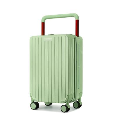 China Factory Sale Modern Original Suitcase 20 Inch Luggage Stem Designer Smart Checked Wide Leg Flight Travel Trolley Suitcase for sale