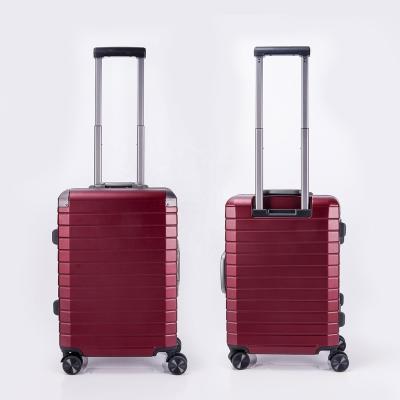 China Travel Luggage Cases Aluminum Frame Luggage Trolley Bag Business Traveling Carry-on Suitcase for sale