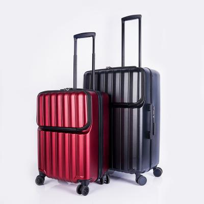 China Trolley Luggage Bag Trolley Bags Wholesale Hard Shell Aluminum Travel Luggage Suitcase 24 INCH Set Notebook Luggage Case for sale