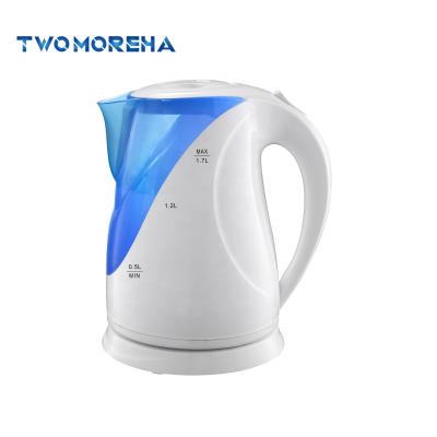 China 360 Degree Housing OEM Plastic Electric Kettle Low Rotation Color Customized Electric Kettle 1.7L For Boiling Water Jug Cordless Kettle for sale