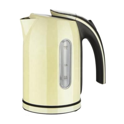 China 360 Degree Base Stainless Steel Water Kettle With Handle 1.7L Stainless Steel Water Jug Electric Kettles Single Color Paint Electric Kettle for sale