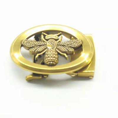 China New Good Quality QPQ Various Men's Alloy 3.8cm Hollow Bee Head Automatic Buckle for sale