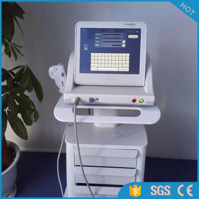 China Vertical 8mm 13mm smas ultrasound hifu face lifting machine with 5 treatment heads for sale