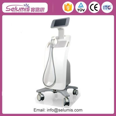 China Non-surgical 1cm2 spot size 12mm fucal depth ultrasound Hifu slimming machine for weight loss for sale