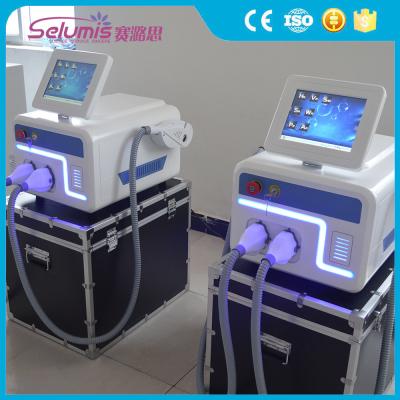 China 3000W high input power CE approval 10hz fast speed ipl shr hair removal machines with two handles for sale