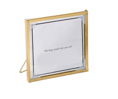 China Decoration Pictures Creative Metal Frame Metal Picture Frame Metal Pictures Show Metal Souvenirs Commemorate Art Family Memory Gift for sale