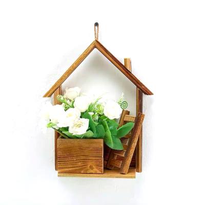 China European Wooden Box Wall Hanging Storage Containers Box Storage Containers Wall Hanging Flower Head Box for sale