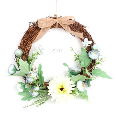 China Decoration Hot Selling Artificial Wedding Flower Wreath For Decoration for sale