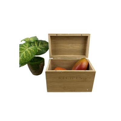 China Europe Large Wooden Food Stash Box With Lid Hinged Wooden Storage Box With White Decorative Lid Stash Box for sale