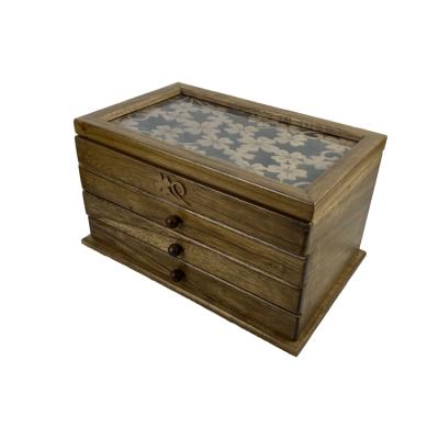 China Europe high quality chinese wholesale luxury jewelry wooden boxes with five drawers for sale