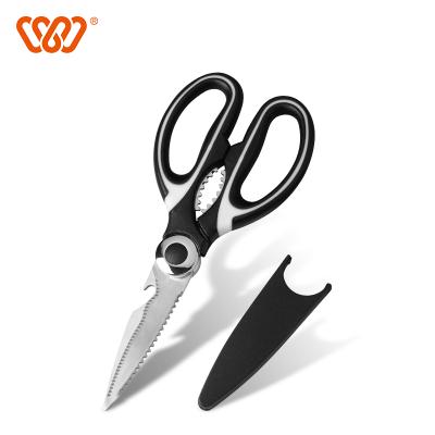 China Sustainable Hot Saling Multi Functional Stainless Steel Kitchen Scissors for sale