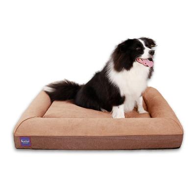 China Wholesale Laifug Orthopedic Travel Large Memory Foam X Dog Bed With Removable Premium Pet Bed for sale