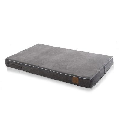 China Wholesale Laifug Orthopedic Travel Memory Foam Dog Bed Modern Gray Deluxe Pet Bed for sale