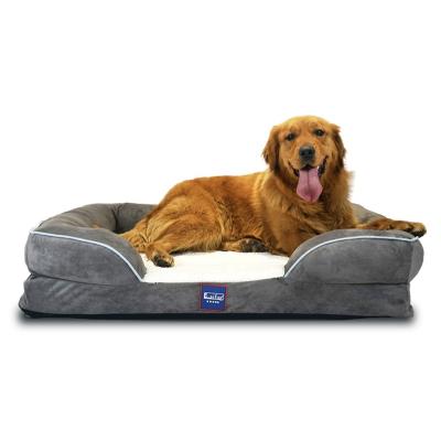 China Wholesale Laifug Travel Pet Bed for Cat Waterproof Orthopedic Memory Foam Dog and Dog Bed for sale