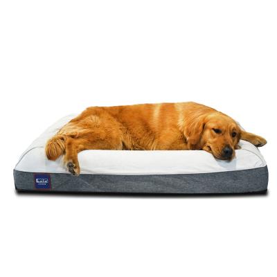 China Travel Laifug dropshipping European Designer Pet Orthopedic Memory Foam Dog Bed for sale