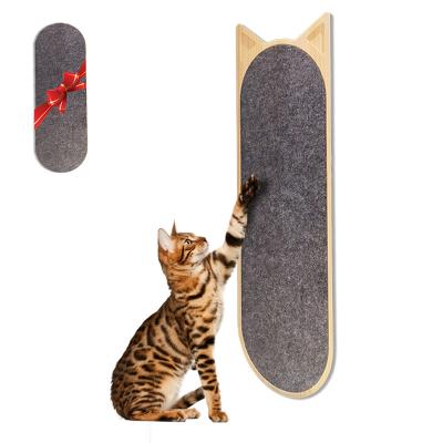 China Laifug Viable Dropshipping New Design Pet Product Supplies Cat Scratcher Toy Wooden Flat Board for sale