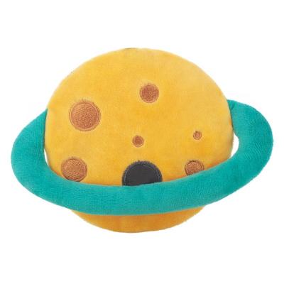 China Laifug Viable Starry Dreamy Puppy Pet Dental Healthy Planet Train Squeaky Chew Dog Toy for sale