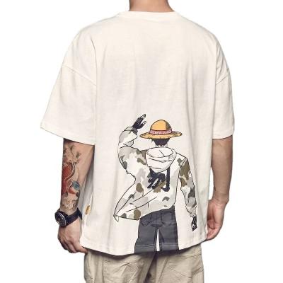 China 2022Summer fashion QUICK DRY boys loose half sleeve plus-size men's T-shirts couples Southeast Asian short sleeve Japanese five-point trend for sale