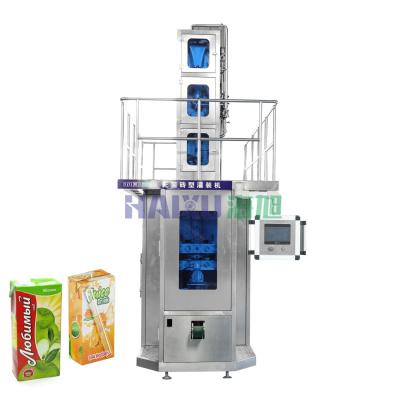 China Automatic 125ml-1L Food Brick Carton Filling Machine Production Line Apple Juice Lemonade Tea Drink Aseptic for sale