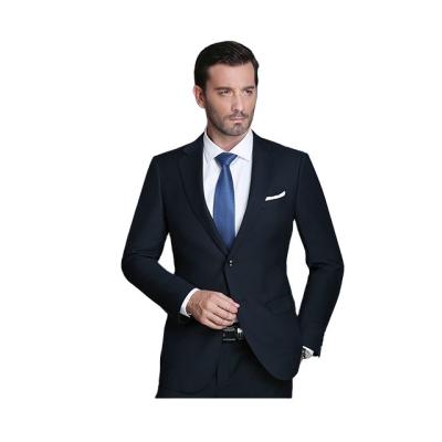 China Anti-shrink branded slim fit bespoke anti-shrink suit for men for sale