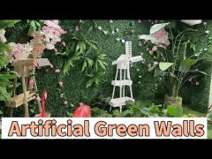 Plastic Artificial Green Walls Anti UV Waterproof For Home Decoration