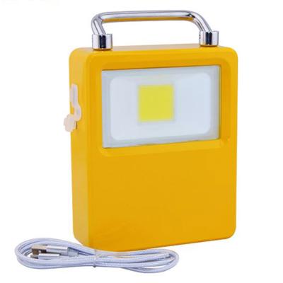 China Portable LANDSCAPE 6000mAh Solar Power Bank USB Lamp LED 18650 Battery Light For Camp Also With AC 220V Powered for sale